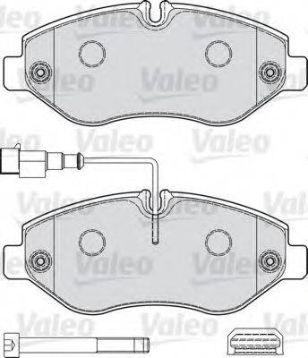 VALEO 541737 Комплект гальмівних колодок, дискове гальмо