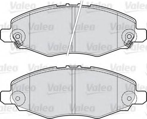 VALEO 598894 Комплект гальмівних колодок, дискове гальмо