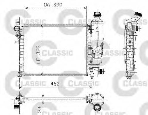 VALEO 230372 Радіатор, охолодження двигуна