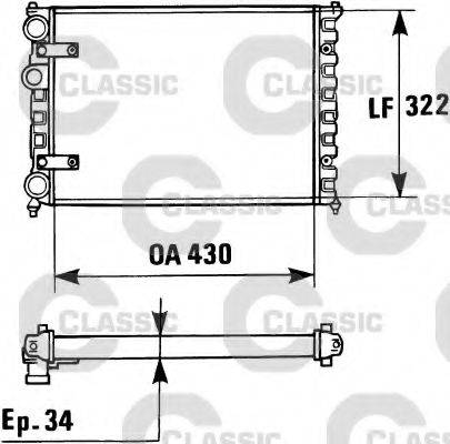 VALEO 230946 Радіатор, охолодження двигуна