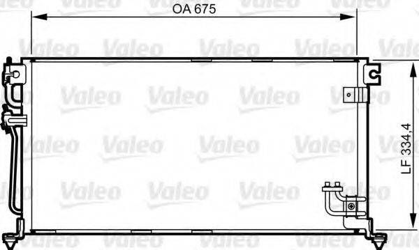 VALEO 814272 Конденсатор, кондиціонер