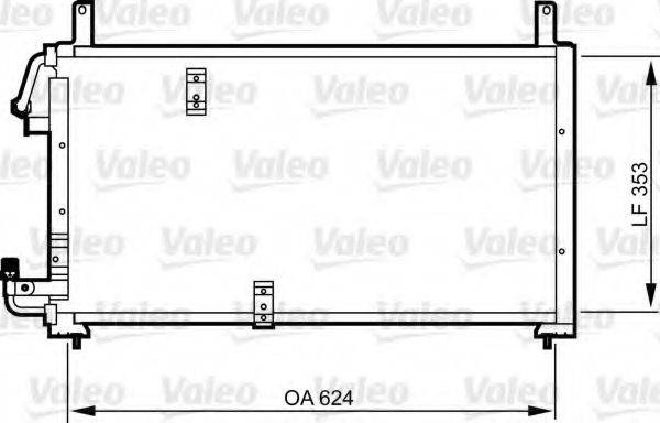 VALEO 814277 Конденсатор, кондиціонер