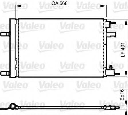 VALEO 814201 Конденсатор, кондиціонер