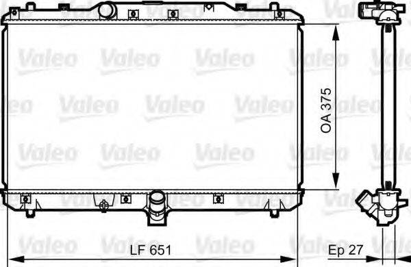 VALEO 735400 Радіатор, охолодження двигуна