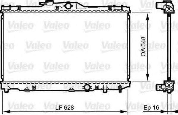 VALEO 735415 Радіатор, охолодження двигуна