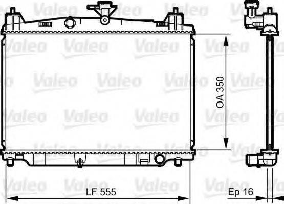 VALEO 735416 Радіатор, охолодження двигуна