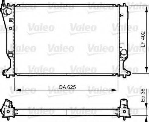 VALEO 735572 Радіатор, охолодження двигуна