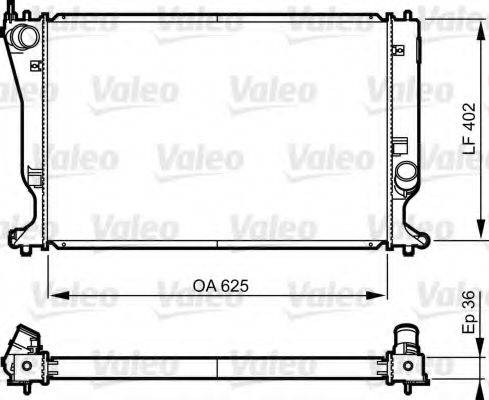 VALEO 735573 Радіатор, охолодження двигуна