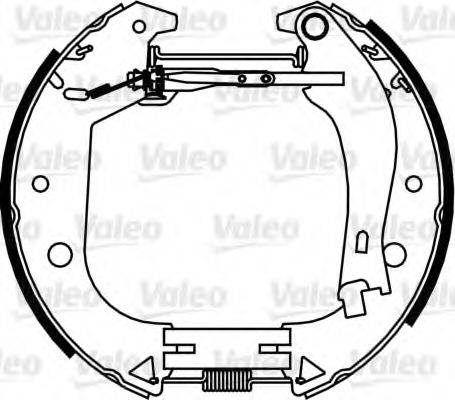 VALEO 554888 Комплект гальмівних колодок