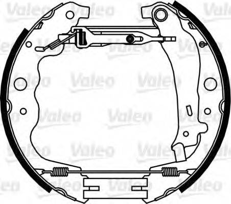 VALEO 554901 Комплект гальмівних колодок