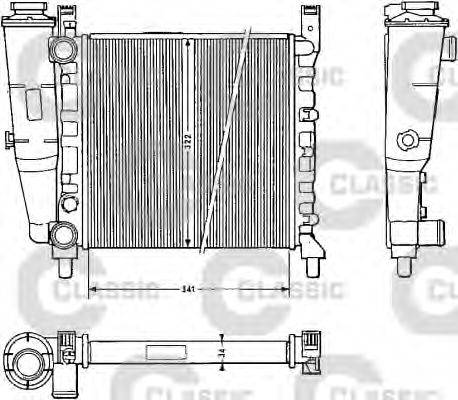 VALEO 311385 Радіатор, охолодження двигуна