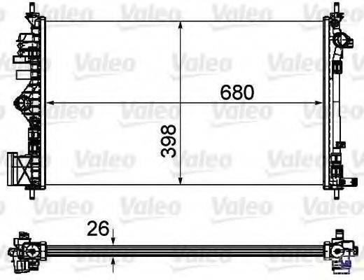 VALEO 735488 Радіатор, охолодження двигуна