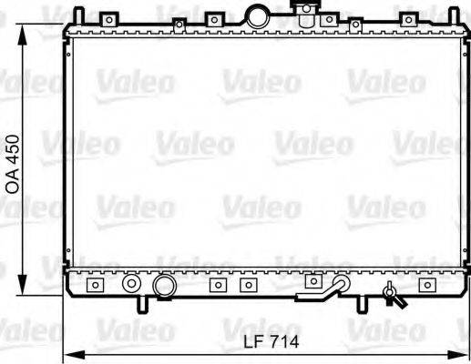 VALEO 734196 Радіатор, охолодження двигуна