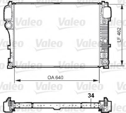 VALEO 735298 Радіатор, охолодження двигуна