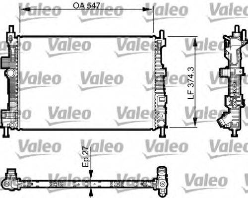 VALEO 735466 Радіатор, охолодження двигуна