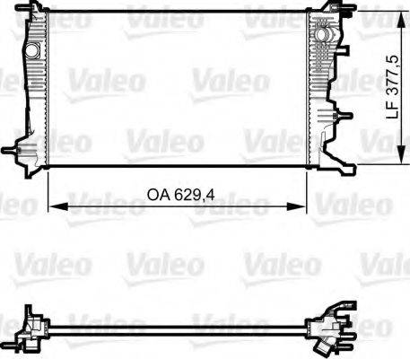 VALEO 735607 Радіатор, охолодження двигуна