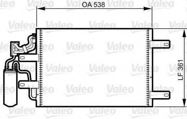 VALEO 814014 Конденсатор, кондиціонер