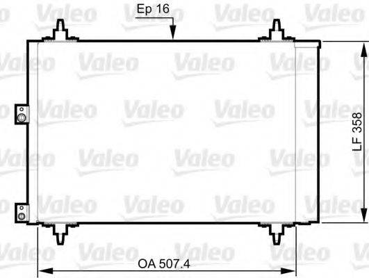 VALEO 814080 Конденсатор, кондиціонер