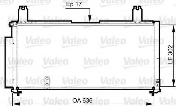 VALEO 814330 Конденсатор, кондиціонер