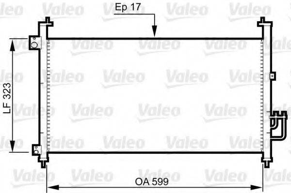 VALEO 814333 Конденсатор, кондиціонер