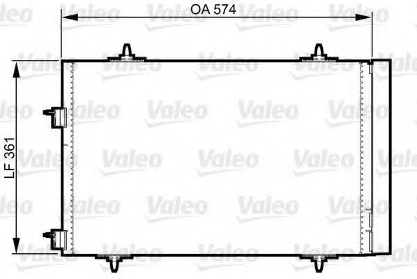 VALEO 814365 Конденсатор, кондиціонер