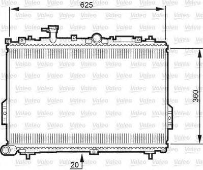 VALEO 734781 Радіатор, охолодження двигуна