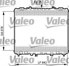 VALEO 735506 Радіатор, охолодження двигуна