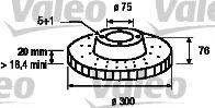 VALEO 197181 гальмівний диск