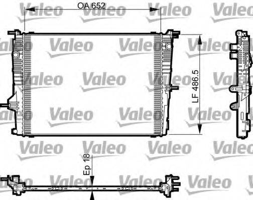 VALEO 735463 Радіатор, охолодження двигуна