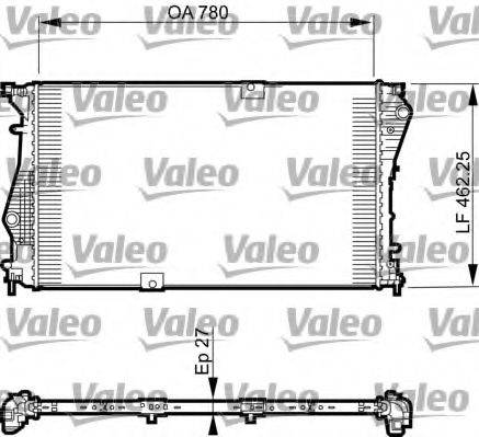 VALEO 735599 Радіатор, охолодження двигуна