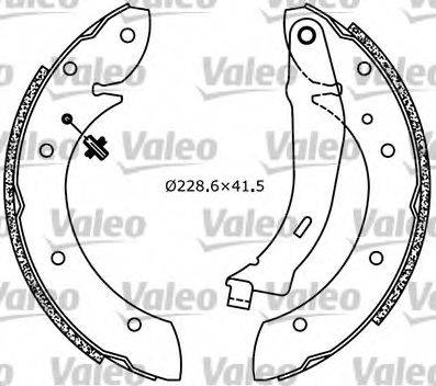 VALEO 553855 Комплект гальмівних колодок