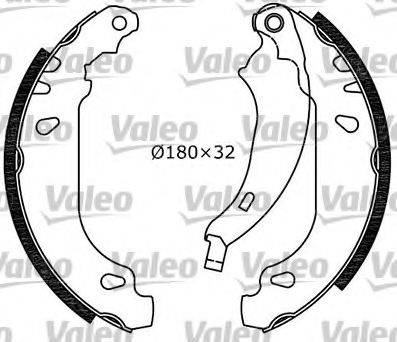 VALEO 553781 Комплект гальмівних колодок