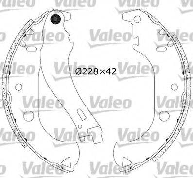 VALEO 553866 Комплект гальмівних колодок