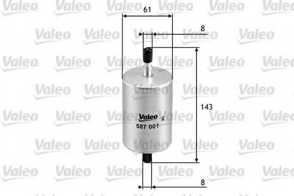 VALEO 587001 Паливний фільтр