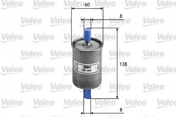 VALEO 587003 Паливний фільтр