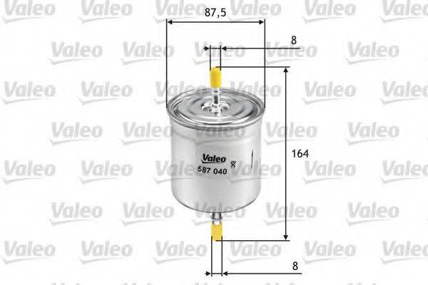 VALEO 587040 Паливний фільтр