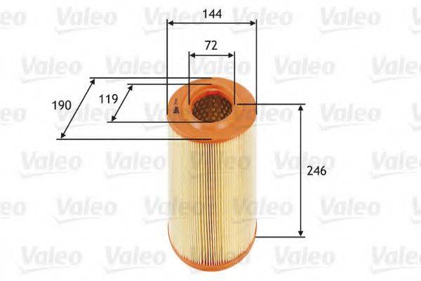 VALEO 585669 Повітряний фільтр