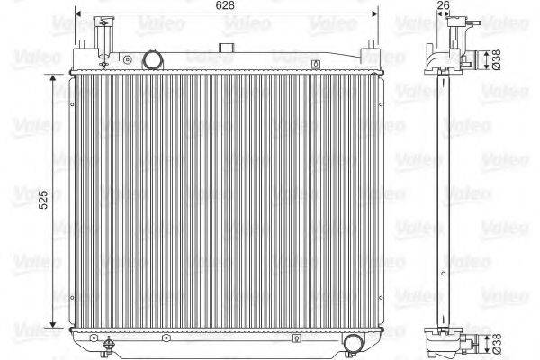 VALEO 701591 Радіатор, охолодження двигуна