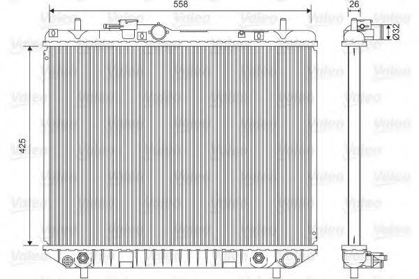 VALEO 701593 Радіатор, охолодження двигуна