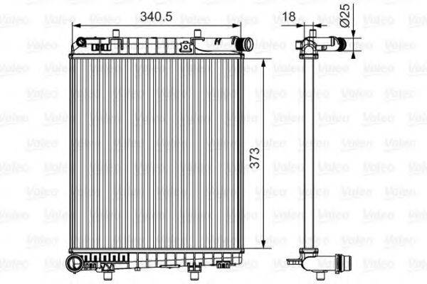 VALEO 735633 Радіатор, охолодження двигуна