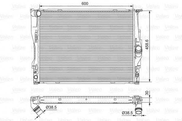 VALEO 701542 Радіатор, охолодження двигуна