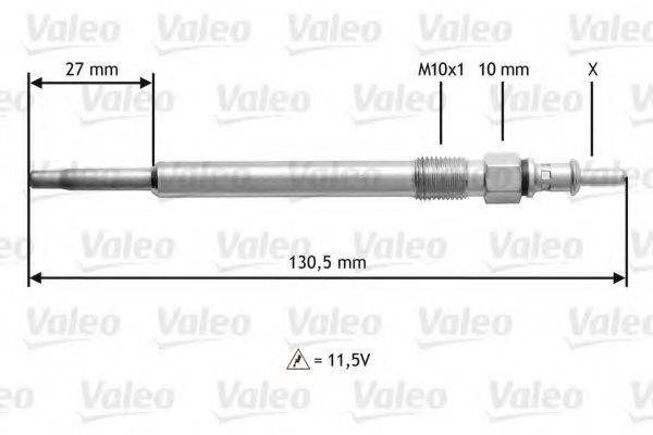 VALEO 345121 Свічка розжарювання