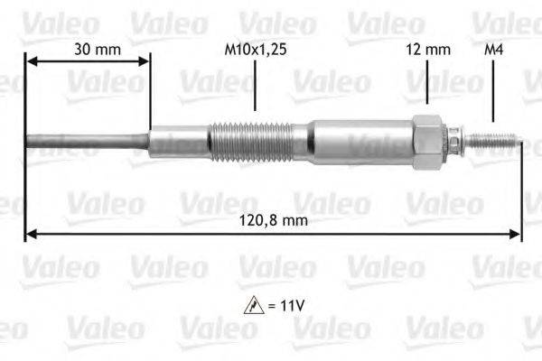 VALEO 345173 Свічка розжарювання