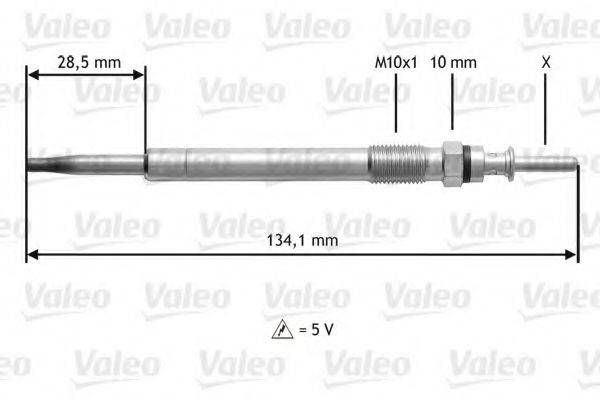 VALEO 345200 Свічка розжарювання