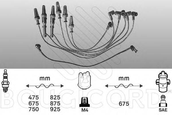 BOUGICORD 2492 Комплект дротів запалювання