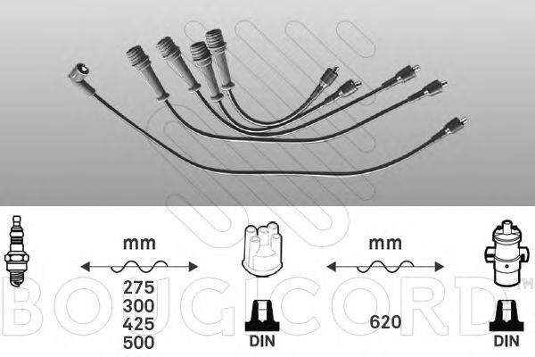 BOUGICORD 3175 Комплект дротів запалювання