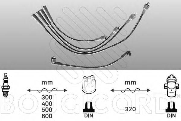 BOUGICORD 4009 Комплект дротів запалювання