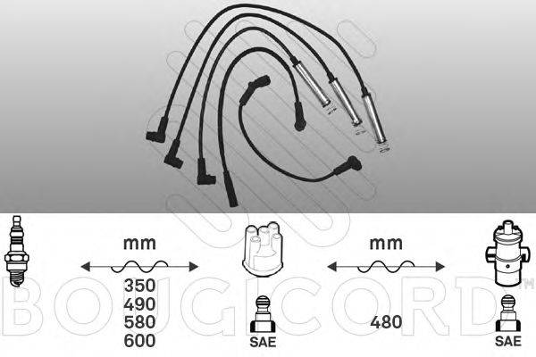 BOUGICORD 4126 Комплект дротів запалювання