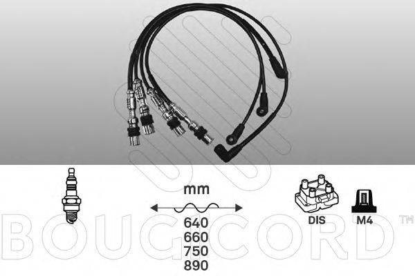 BOUGICORD 4196 Комплект дротів запалювання
