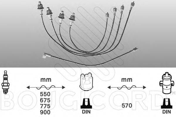 BOUGICORD 4303 Комплект дротів запалювання